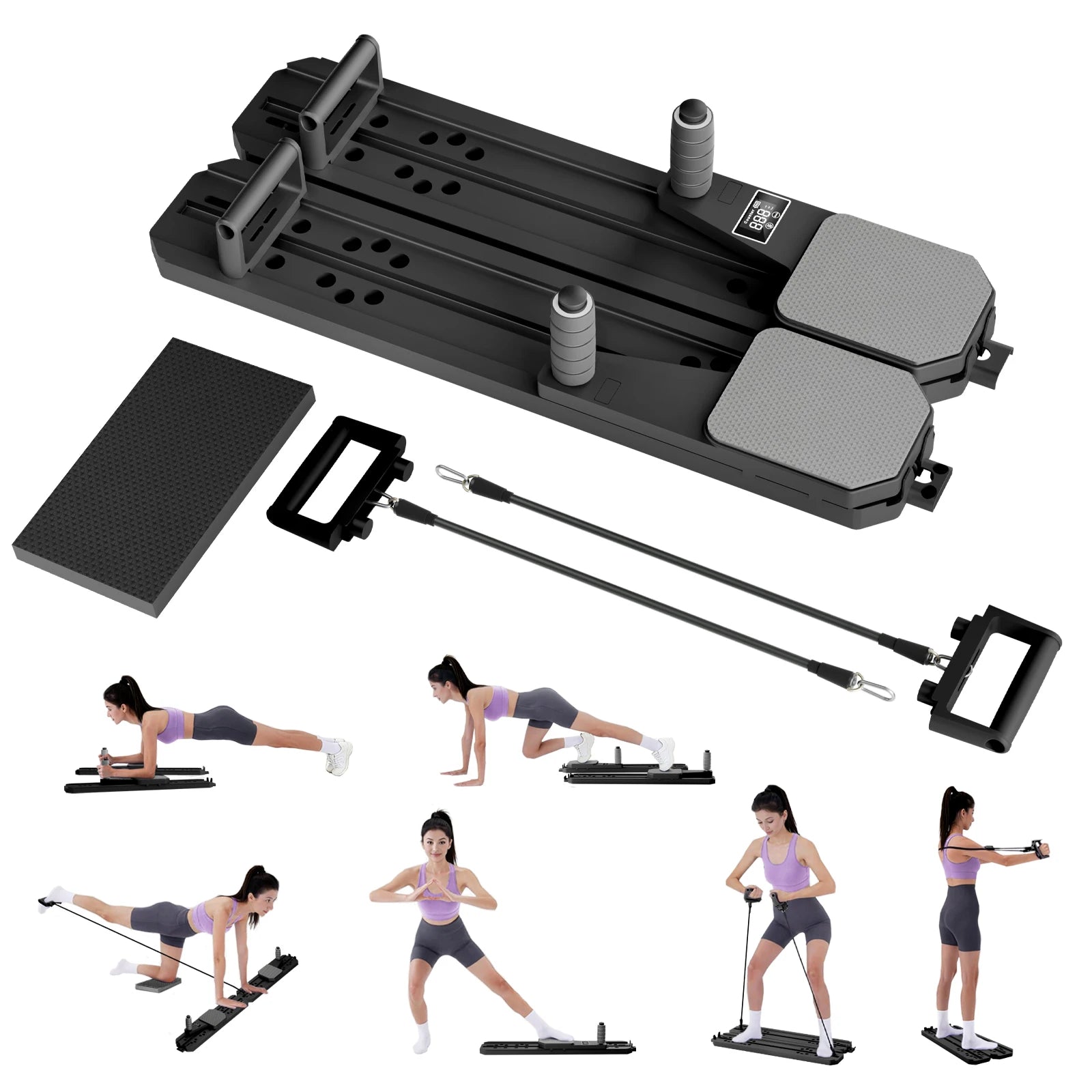 Foldable Pilates Board Core Ab Workout Smart Balance Fitness Equipment