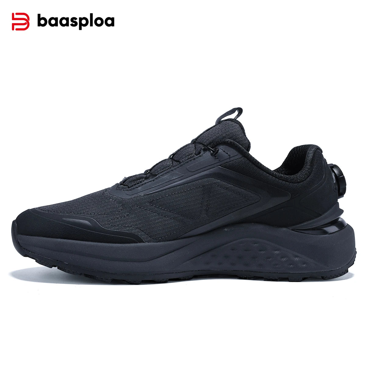 Baasploa Men Hiking Shoes Breathable Non Slip Outdoor Walking Sneakers