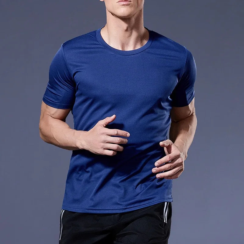 Men’s Quick Dry Gym Running T Shirt Moisture Wicking Training