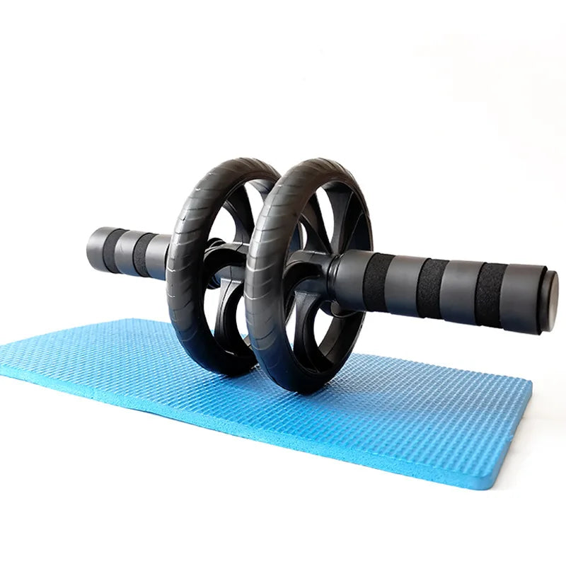 Silent Dual Wheel Ab Roller Core Strength Training Fitness Equipment