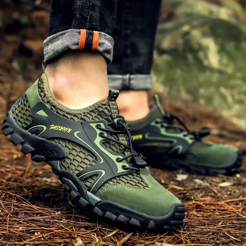 Men Wear Resistant Hiking Shoes Anti Slip Outdoor Trekking Sneakers