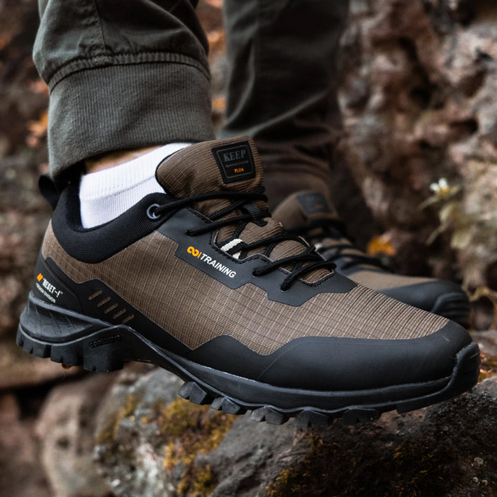 Baasploa Waterproof Hiking Shoes Men Non Slip Lightweight Outdoor Sneakers