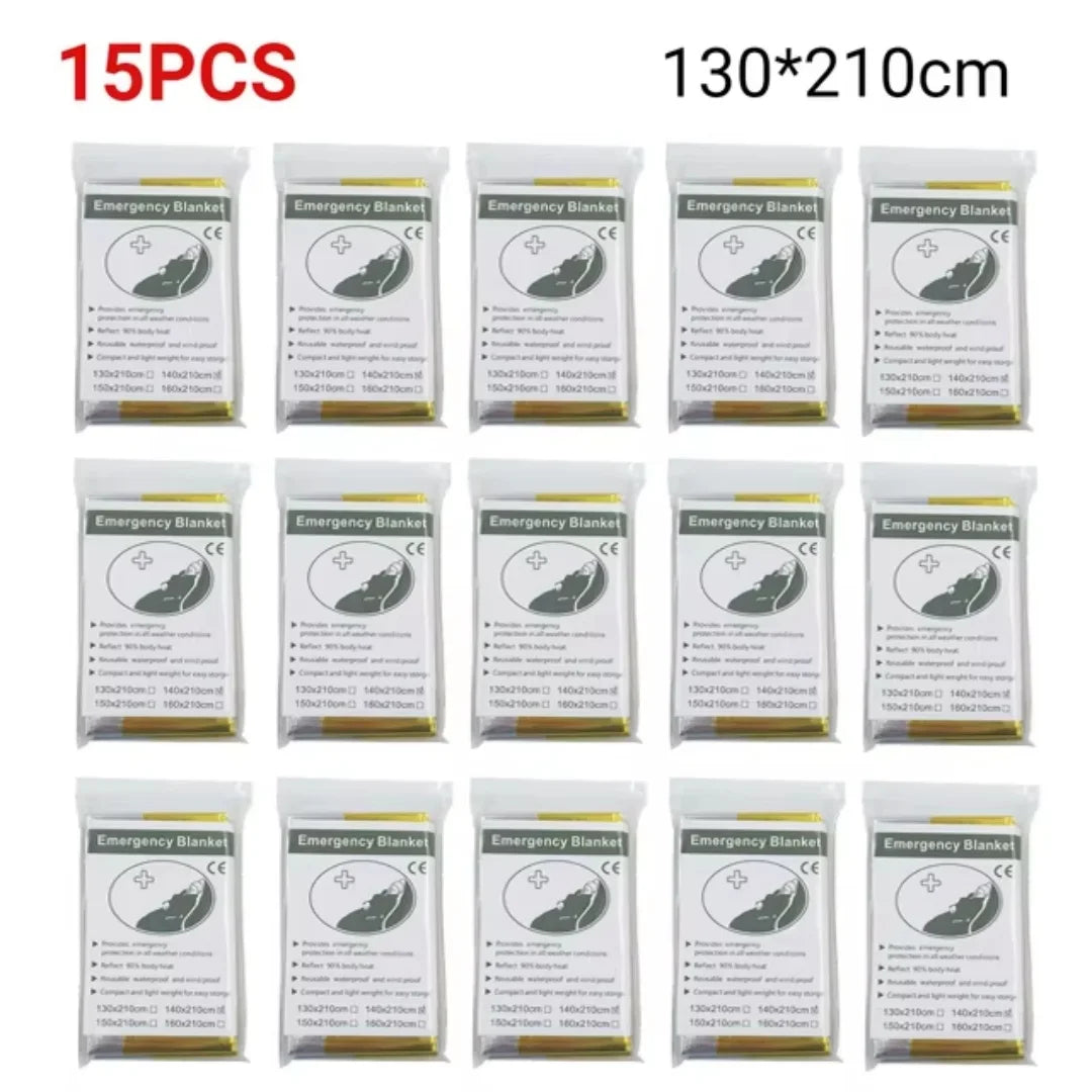 Emergency Survival Thermal Blanket Waterproof Foil First Aid Rescue Sheet