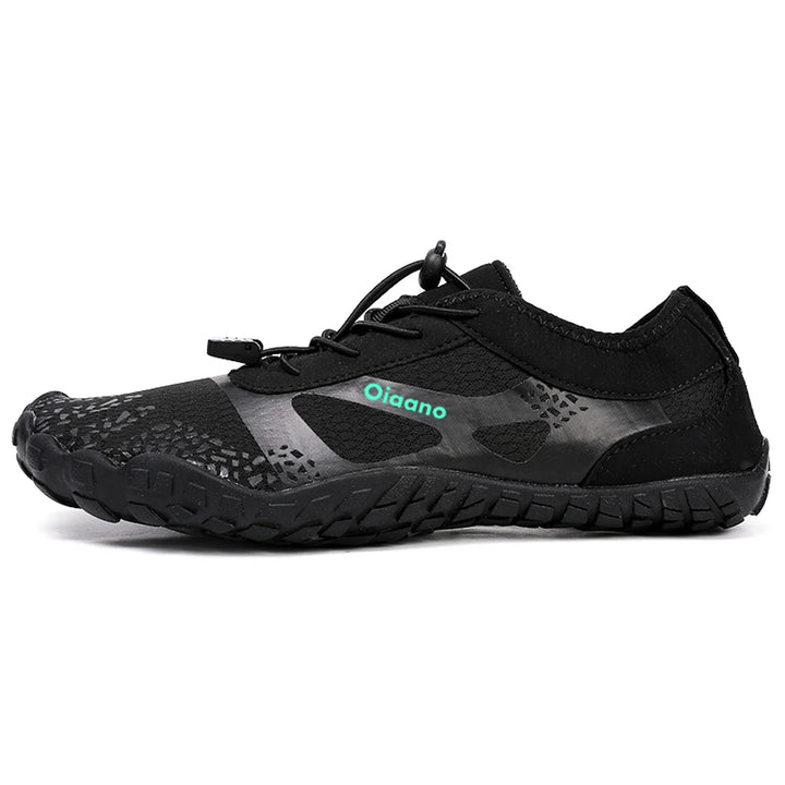 Wide Toe Barefoot Shoes Unisex Aqua Beach Sports Sneakers Black