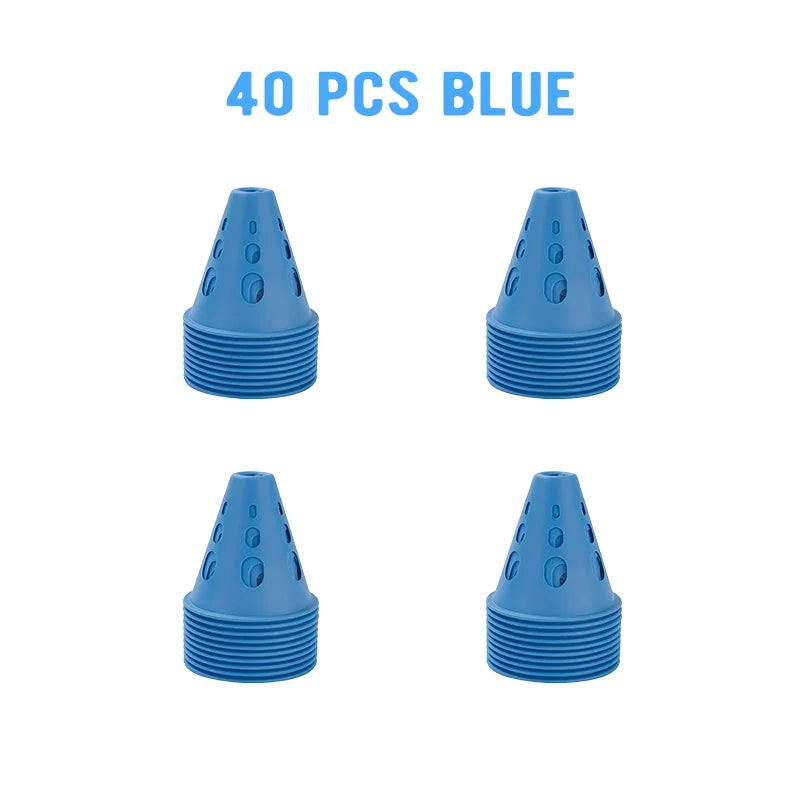 Colorful Soccer Training Cones Set Football Agility Marker Cups Kit