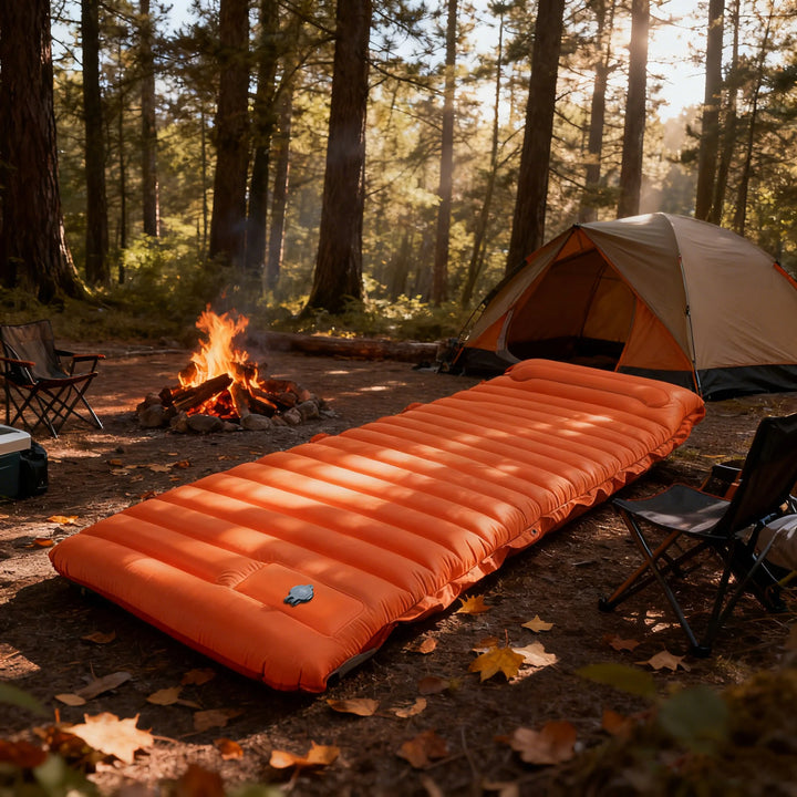 4 Inch Self-Inflating Camping Sleeping Pad Thick Outdoor Hiking Mat