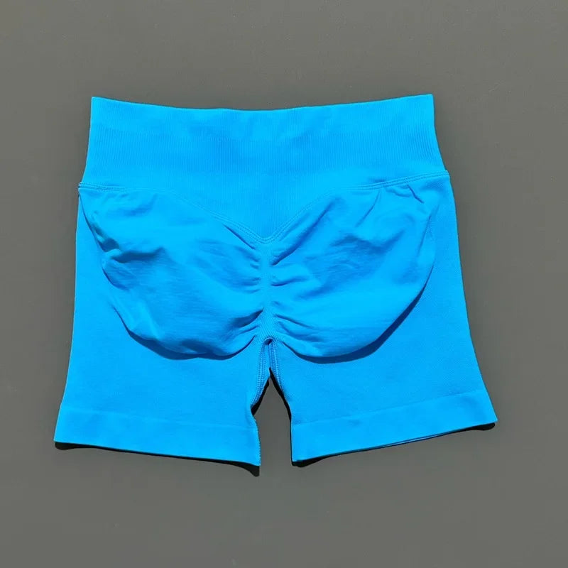 Women High Waist Yoga Shorts Seamless Butt Lift Tummy Control