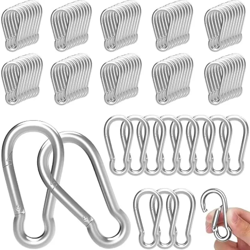Mini Alloy Carabiner Keychain Outdoor Survival Camping Hook Clip
