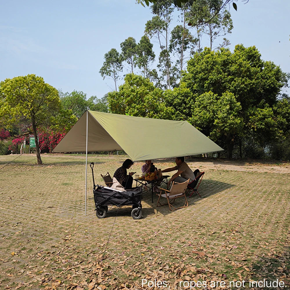 Waterproof Sunshade Tarp UV Protection Camping Awning Outdoor Shelter Canopy