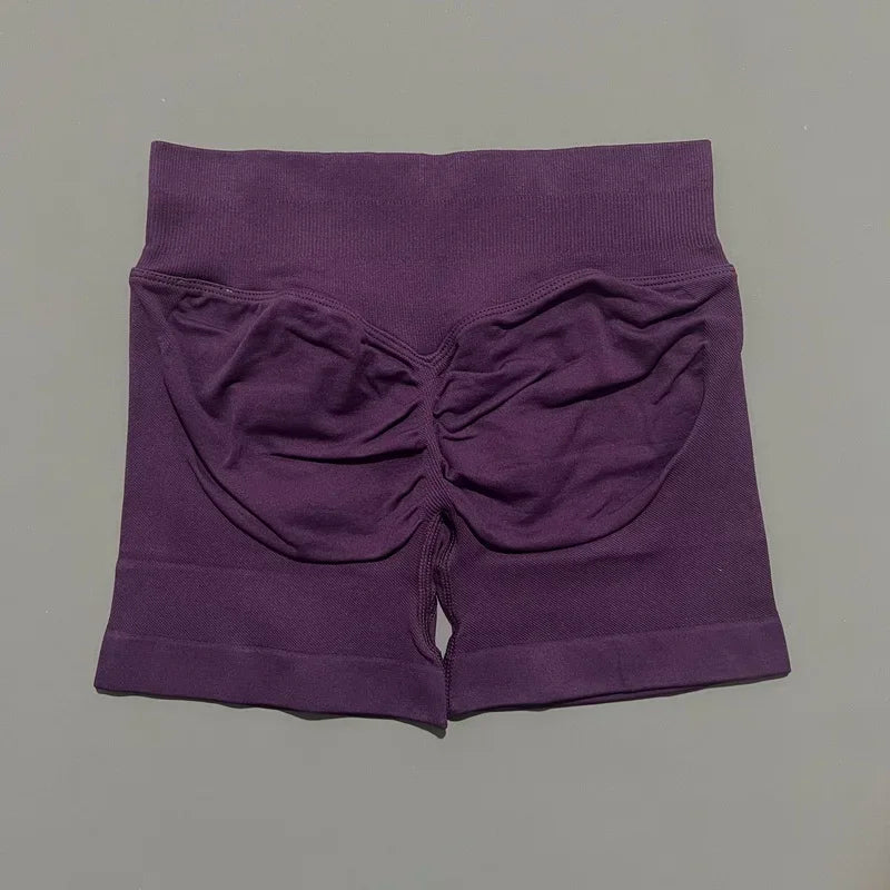 Women High Waist Yoga Shorts Seamless Butt Lift Tummy Control