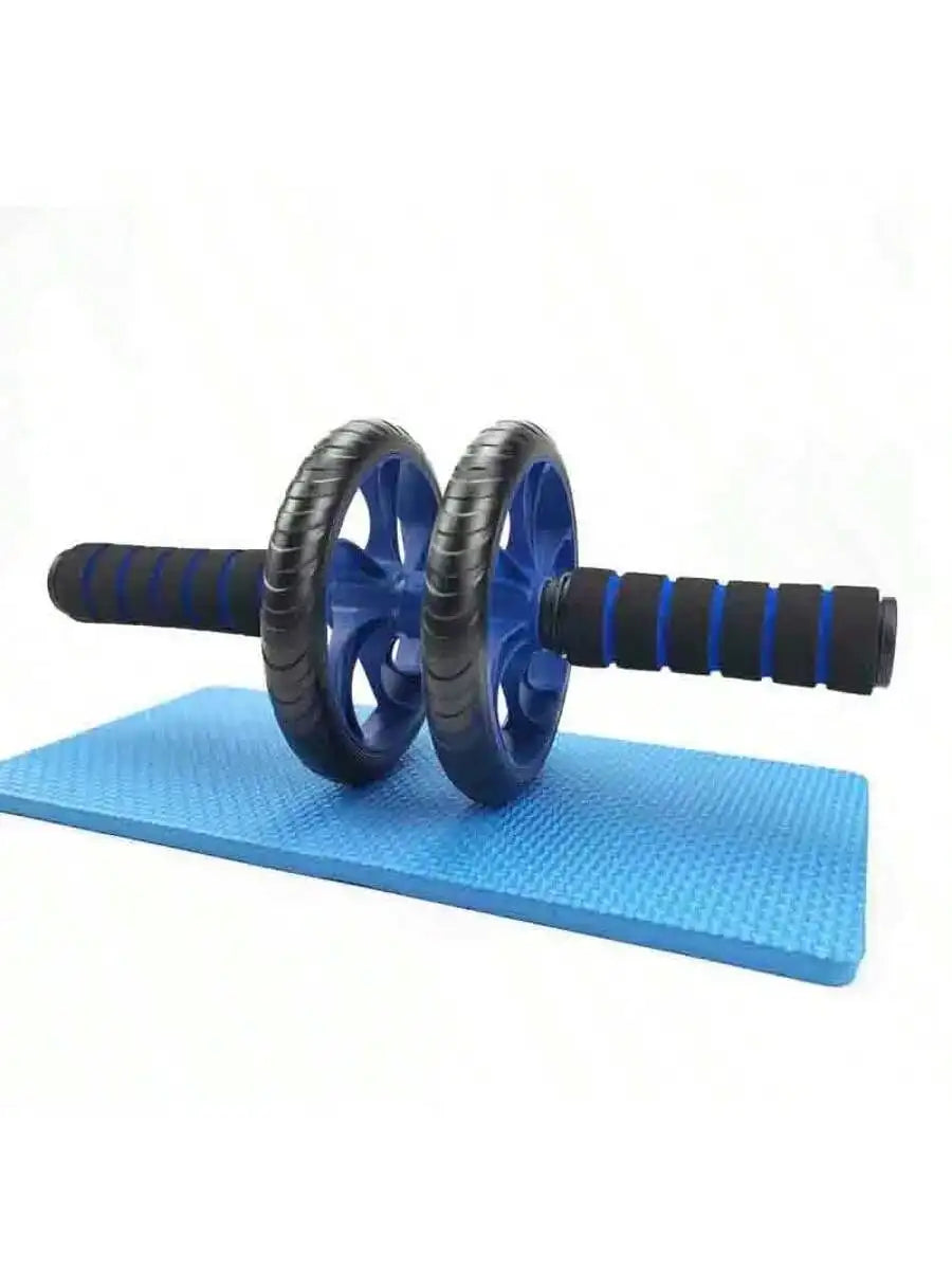 Silent Dual Wheel Ab Roller Core Strength Training Fitness Equipment