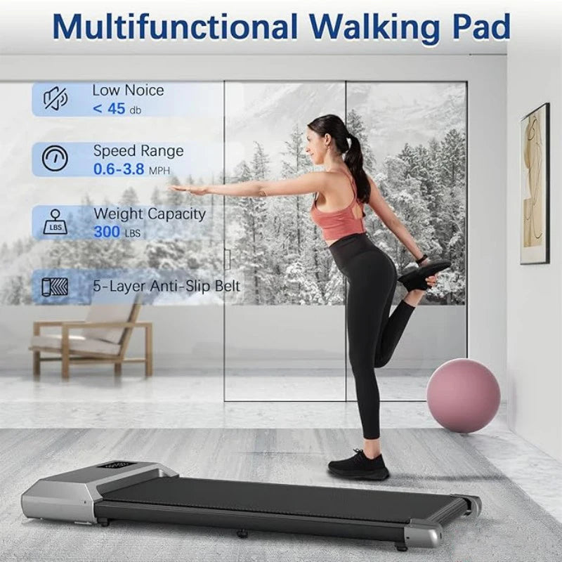 2.5HP 300lbs Folding Treadmill Walking Pad Home Fitness Machine