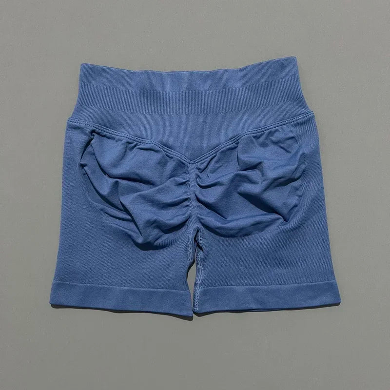 Women High Waist Yoga Shorts Seamless Butt Lift Tummy Control
