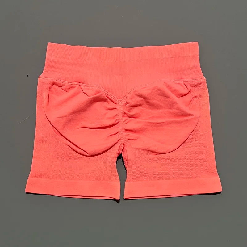 Women High Waist Yoga Shorts Seamless Butt Lift Tummy Control