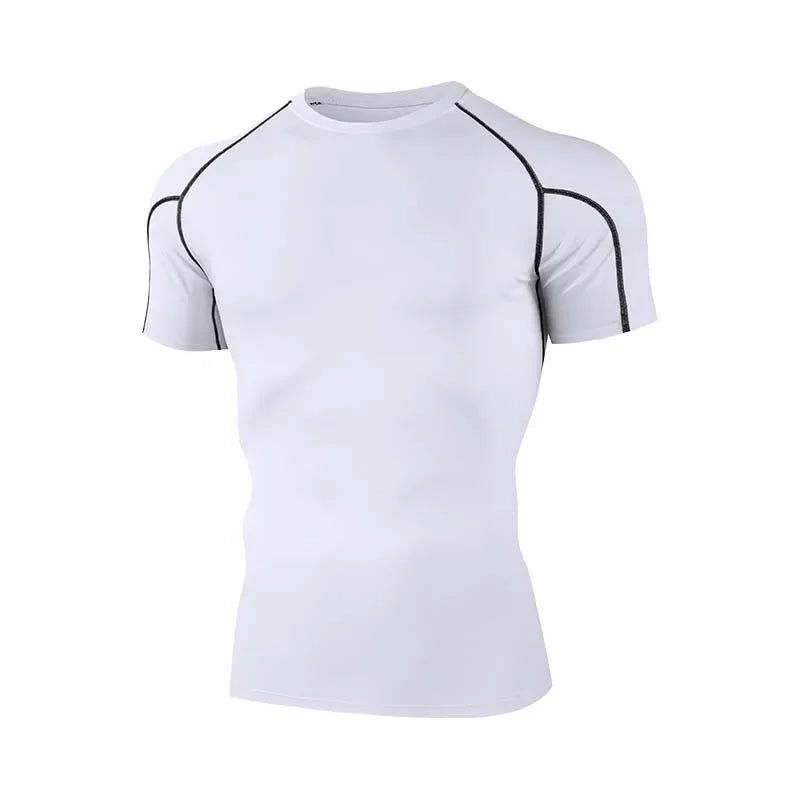 Men’s Compression Running T Shirt Quick Dry Gym Fitness Wear
