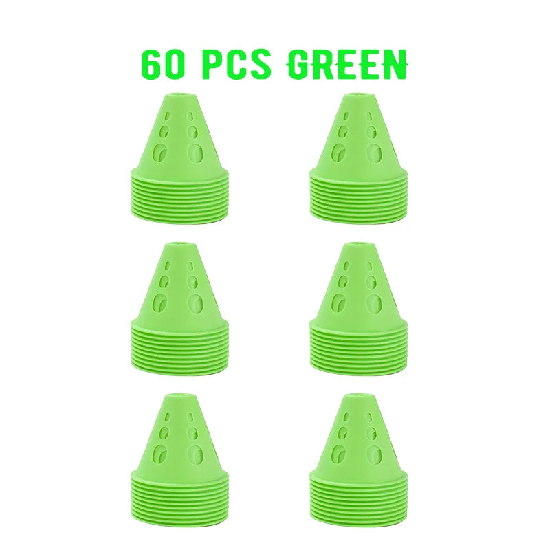 Colorful Soccer Training Cones Set Football Agility Marker Cups Kit