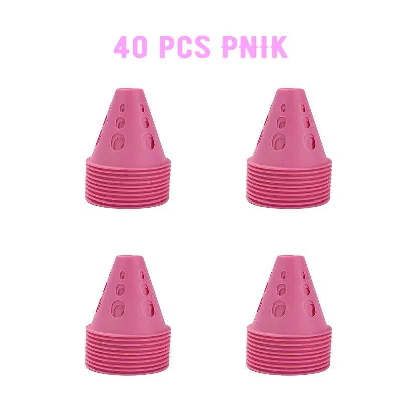 Colorful Soccer Training Cones Set Football Agility Marker Cups Kit
