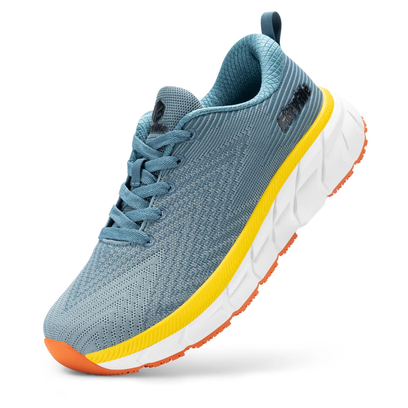 FitVille Wide Toe Box Running Shoes Men Cushioned Non Slip