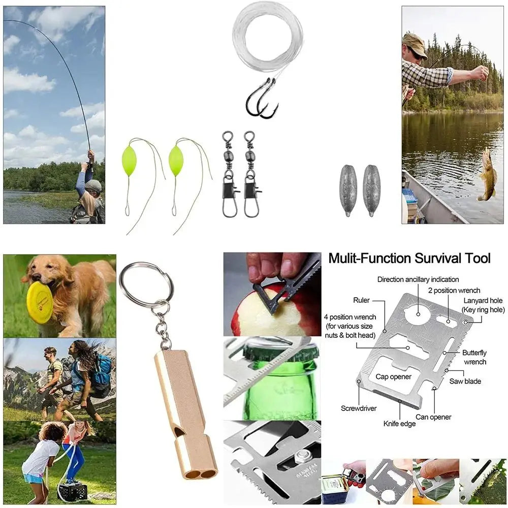 Professional Survival Kit Camping Tactical First Aid Emergency Adventure Gear