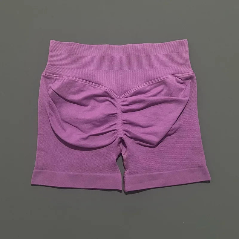 Women High Waist Yoga Shorts Seamless Butt Lift Tummy Control