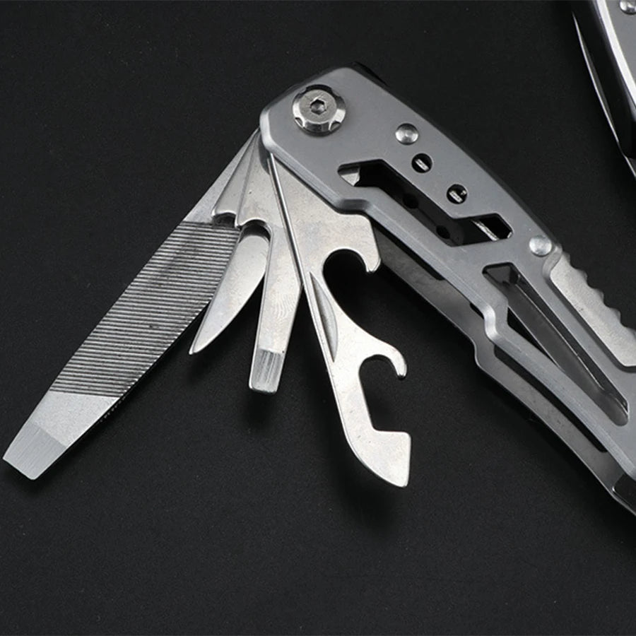 Stainless Steel Camping Multitool Folding Knife Pliers Survival Hiking Tool