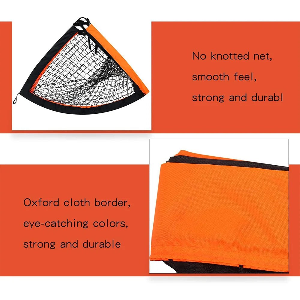 Pop Up Football Goal Net Garden Soccer Training Backyard Set