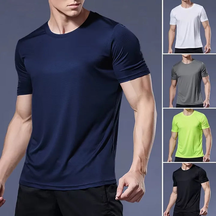 Men’s Quick Dry Gym Running T Shirt Moisture Wicking Training