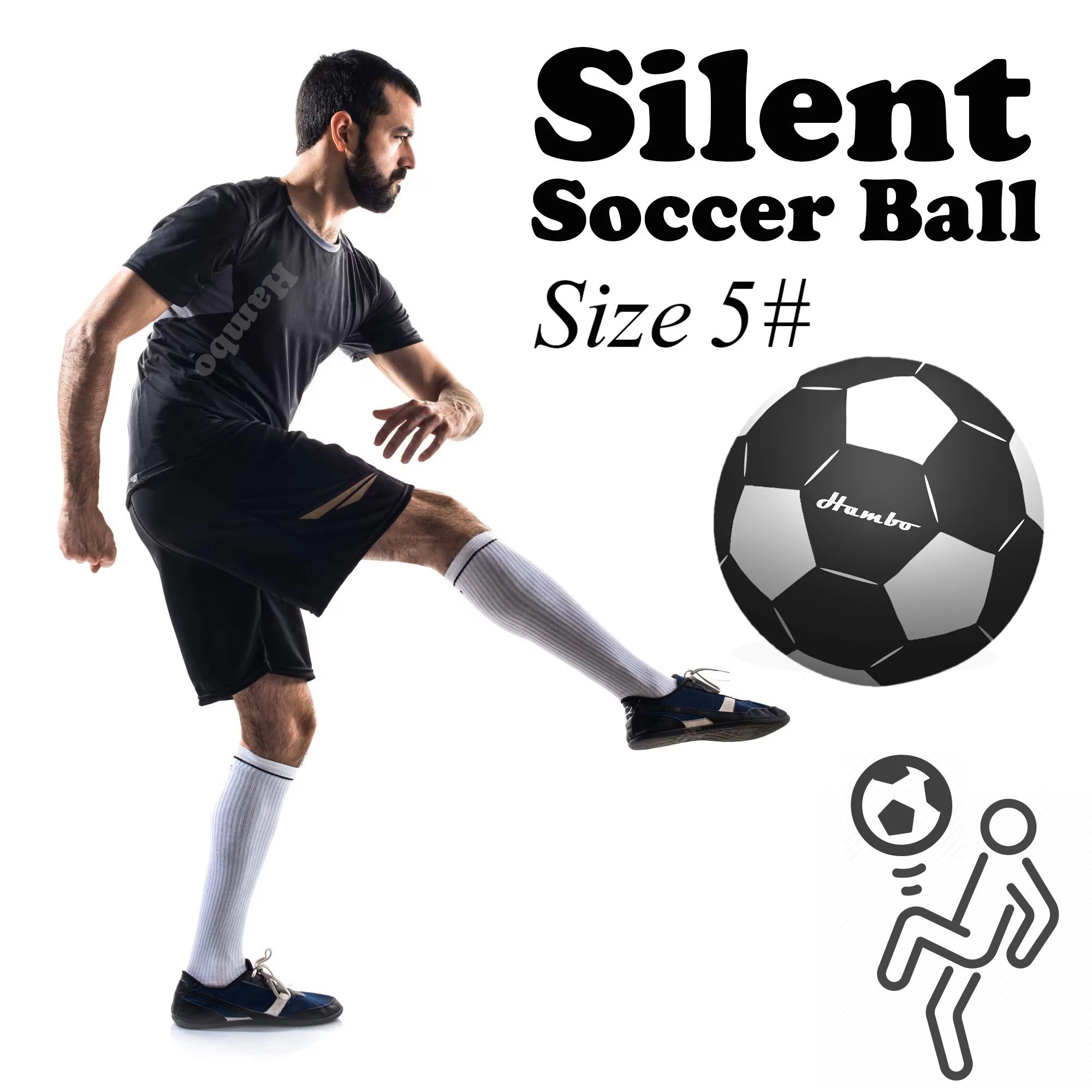 Silent Foam Football Indoor No Noise Bouncing Soccer Training Ball