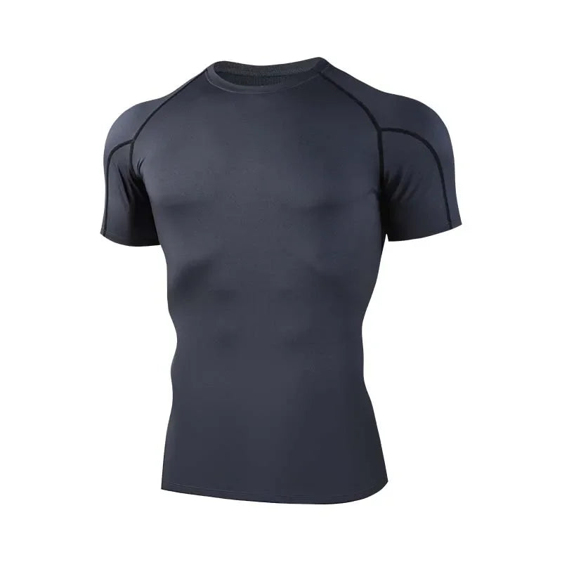 Men’s Compression Running T Shirt Quick Dry Gym Fitness Wear
