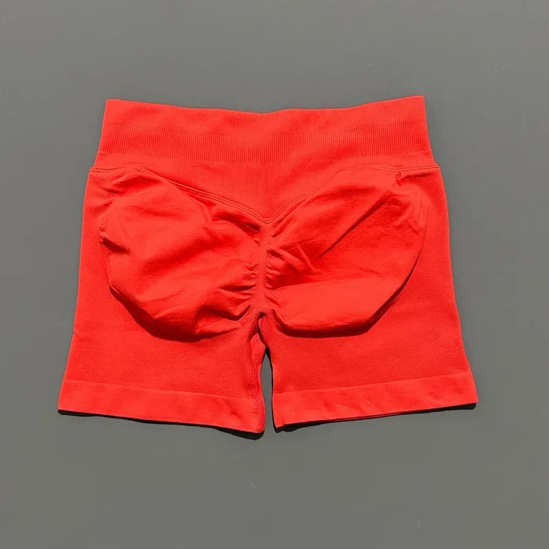 Women High Waist Yoga Shorts Seamless Butt Lift Tummy Control