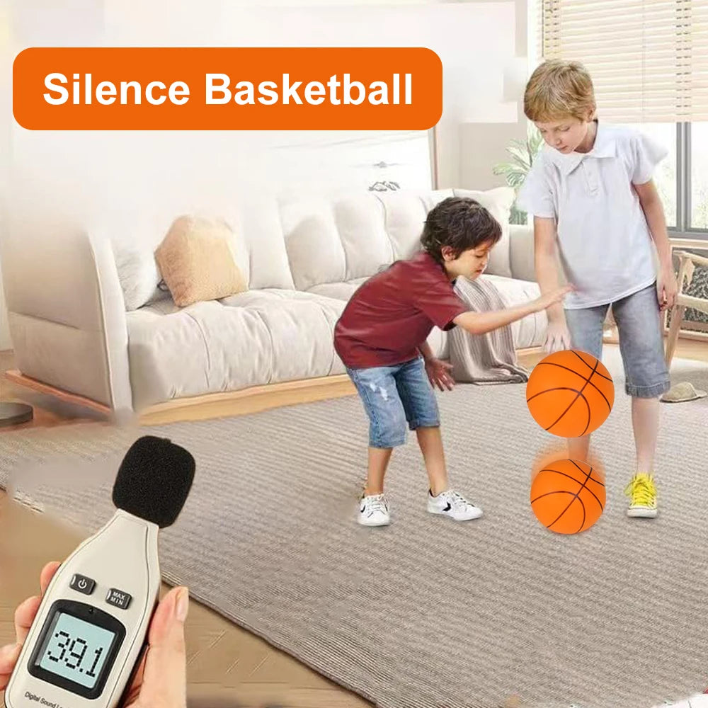 Silent Dribbling Foam Basketball Noiseless Indoor Training High Bounce Ball