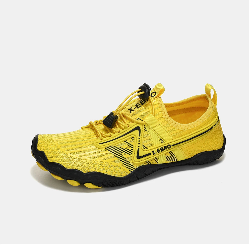 Wide Toe Barefoot Shoes Unisex Aqua Beach Sports Sneakers Black