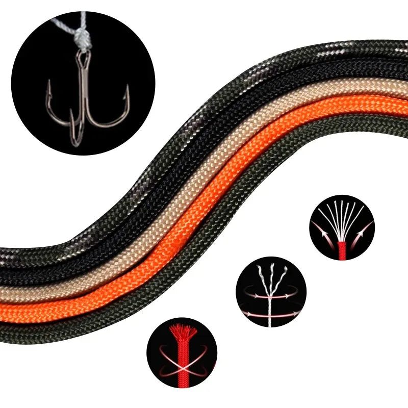 550 Paracord Rope 7-Core Camping Survival Rope Hiking Tent Cord