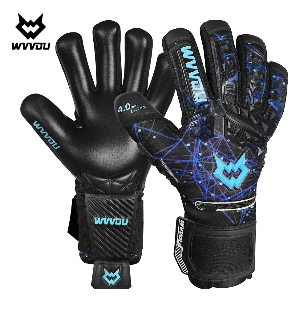 Soccer Goalkeeper Gloves with Finger Save Adults Youth High Performance