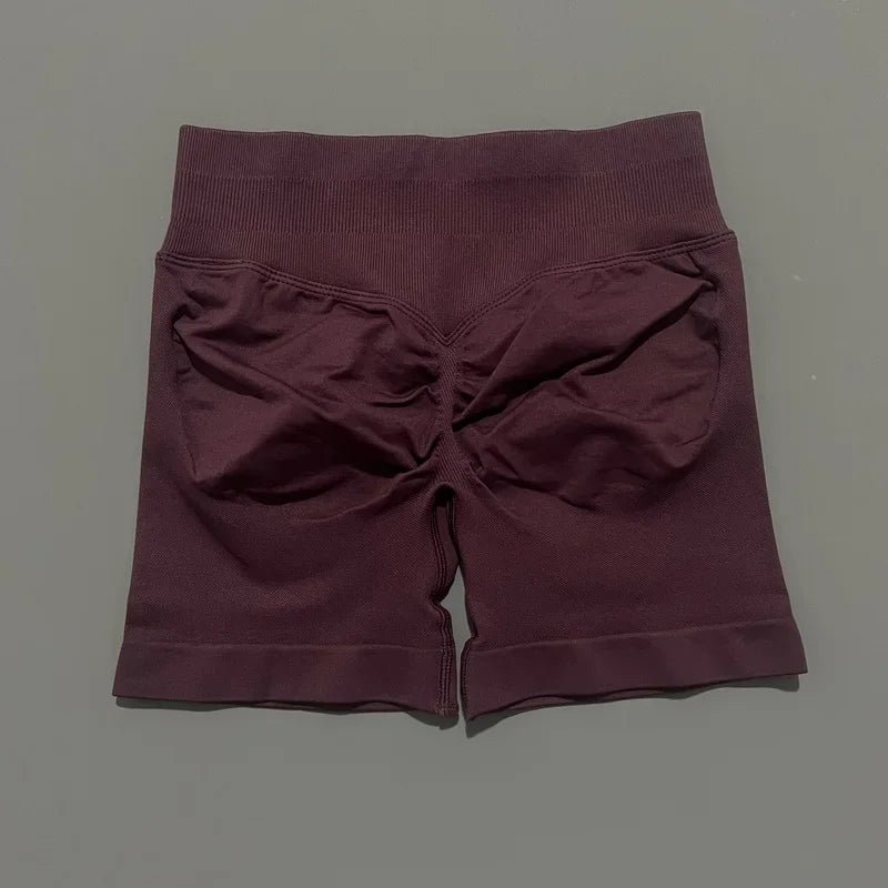 Women High Waist Yoga Shorts Seamless Butt Lift Tummy Control